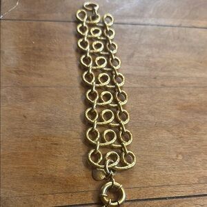 Gold Intricate Loop Bracelet
Vintage J. Crew mob wife bracelet